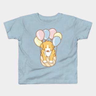 Puppy and Balloons Kids T-Shirt